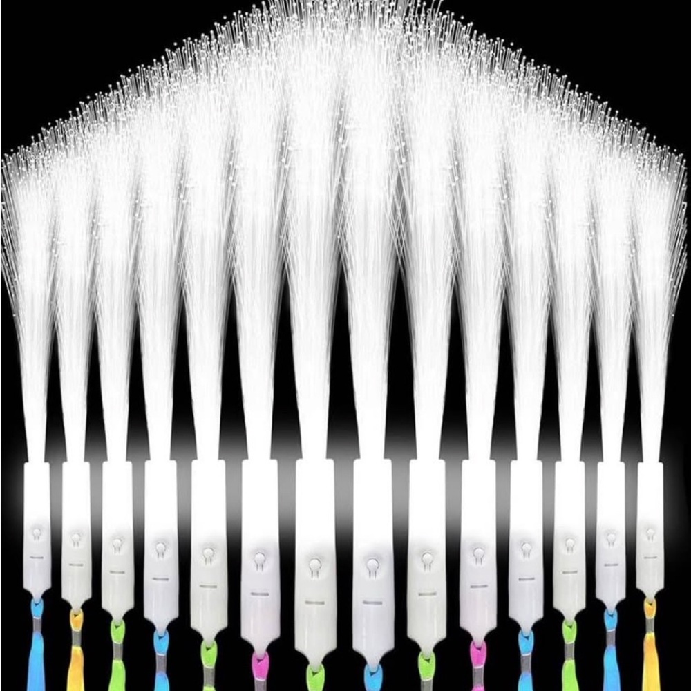 LED Fiber Optic Party Wands - Multicolor